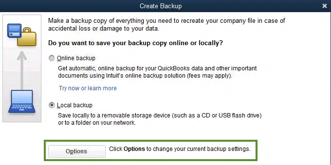 Copying the backup to a new folder before restoring it - Image