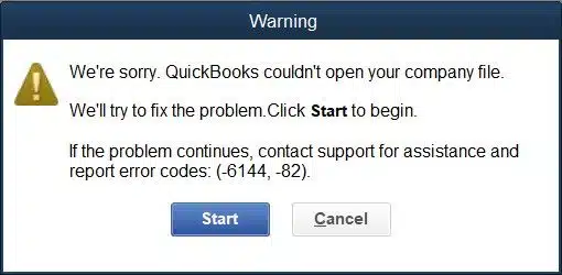 QuickBooks Error 6144 82 - Image