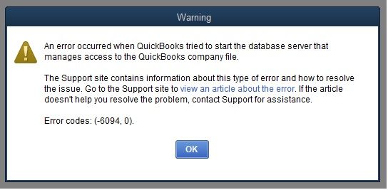 How to Troubleshoot QuickBooks Error Code 6094, 0 (6010, 2)? QuickBooks Error Code 6094 - Image