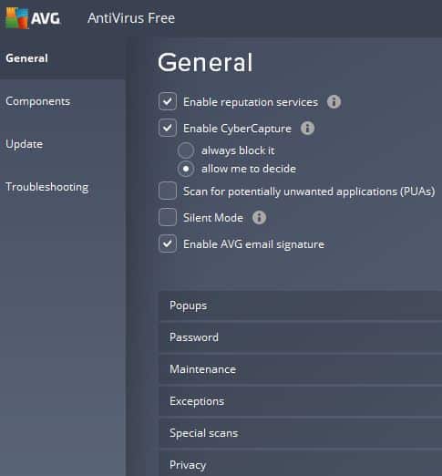 Allow QuickBooks Desktop in the AVG Firewall - Image
