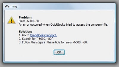 QuickBooks error code 6000 80 - Image
