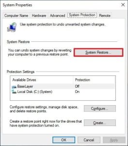 How to Troubleshoot QuickBooks Payroll Error 2107? System Restore Point in Windows