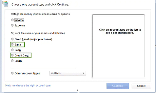 Bank or credit card accounts